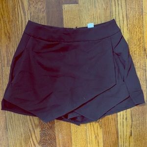 Aqua black skort